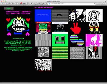 Teletext Art Website